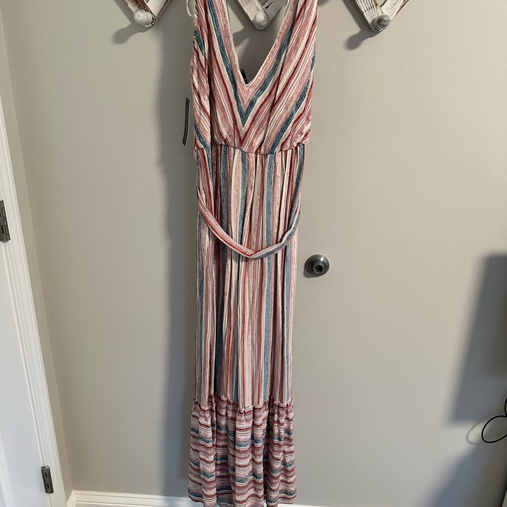 Striped Multicolor Maxi Dress
